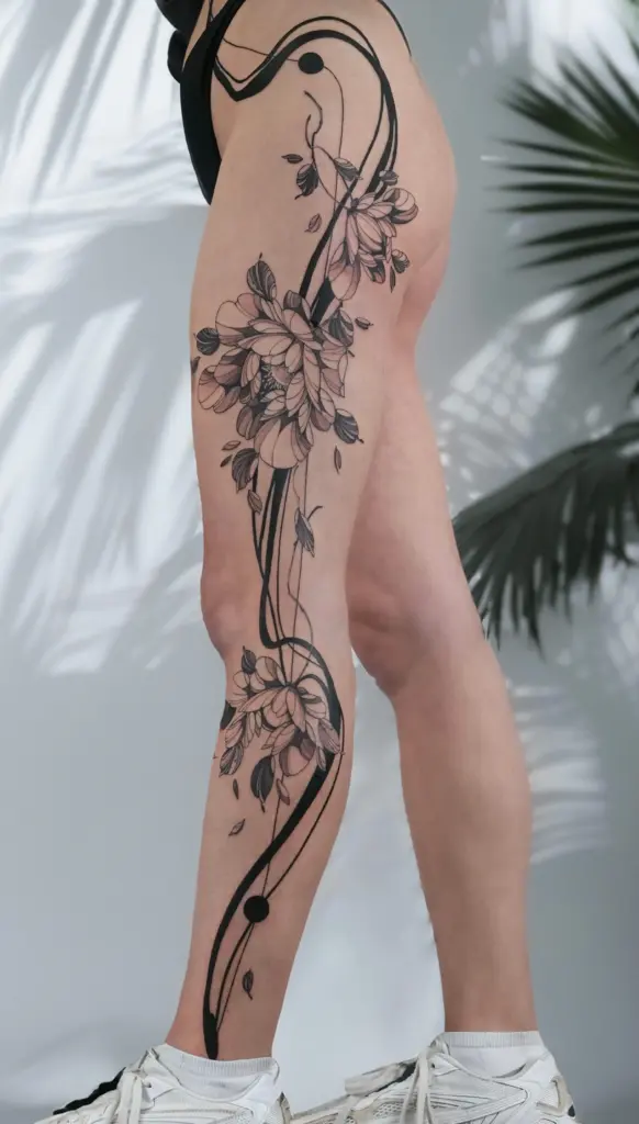 Fineline Tattoo von CrushOnLine | Bad Baboon Tattoo Dortmund