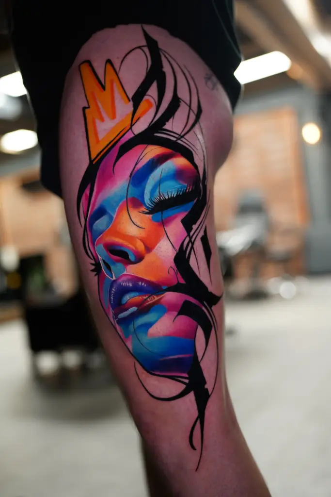 Farbtattoo von Gloria | Bad Baboon Tattoo Dortmund
