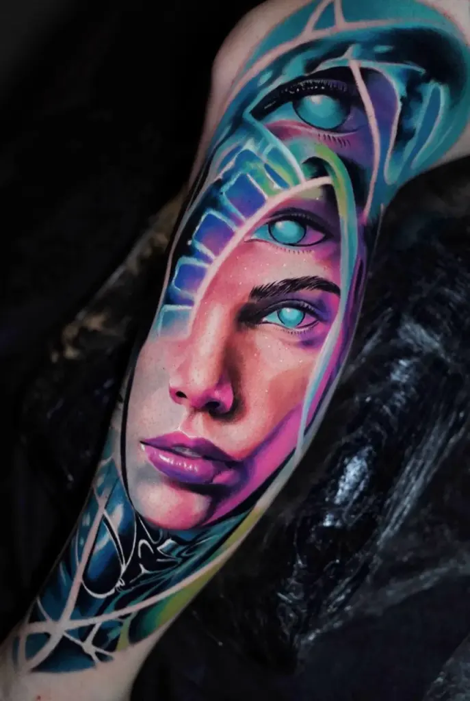 Realistisches Portrait Tattoo Dortmund | Bad Baboon Tattoo