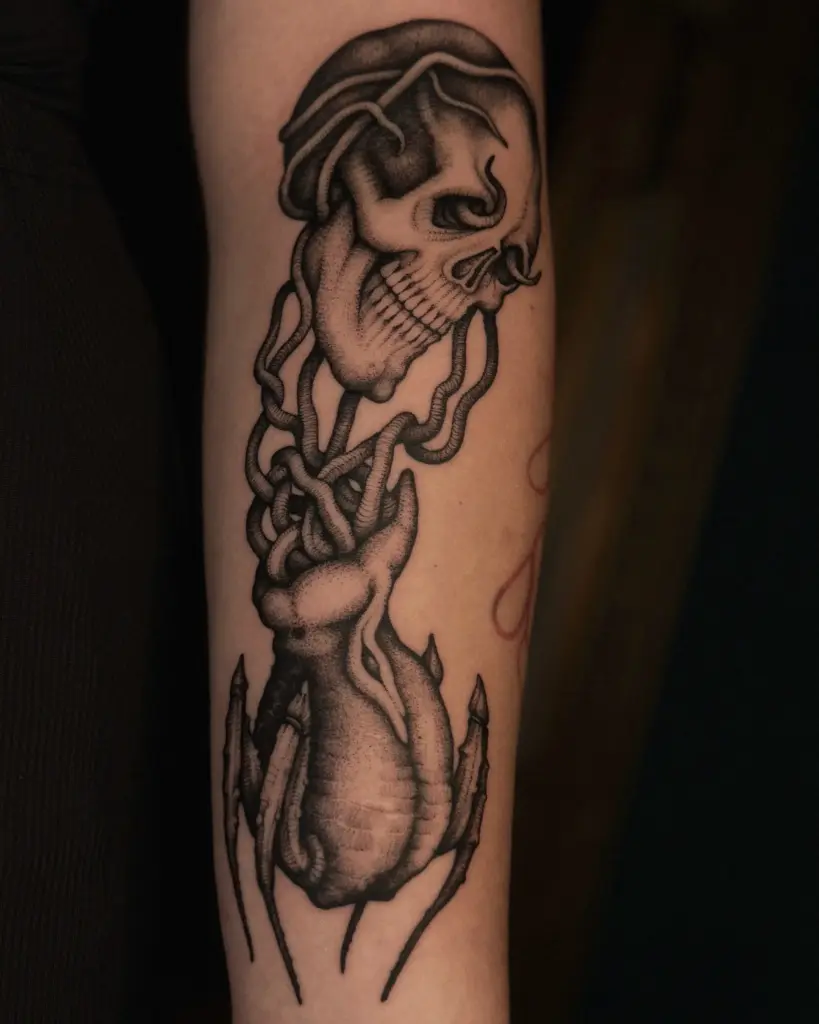 Black & Grey Tattoo Dormund | Dark Tattoo | Bad Baboon Tattoo