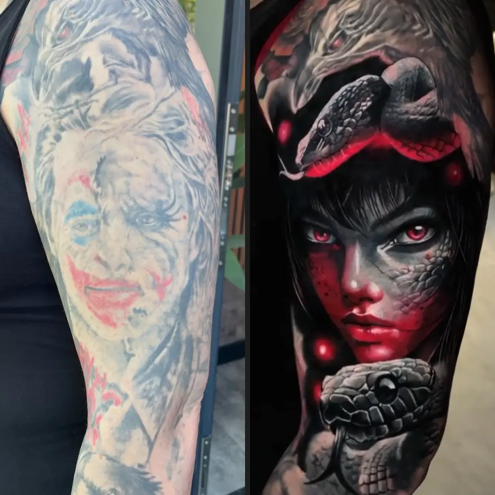 Cover-up Tattoo Dortmund | Bad Baboon Tattoo